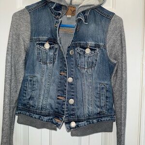 Denim and Gray‎ Women's Jacket American Eagle size Xs cropped